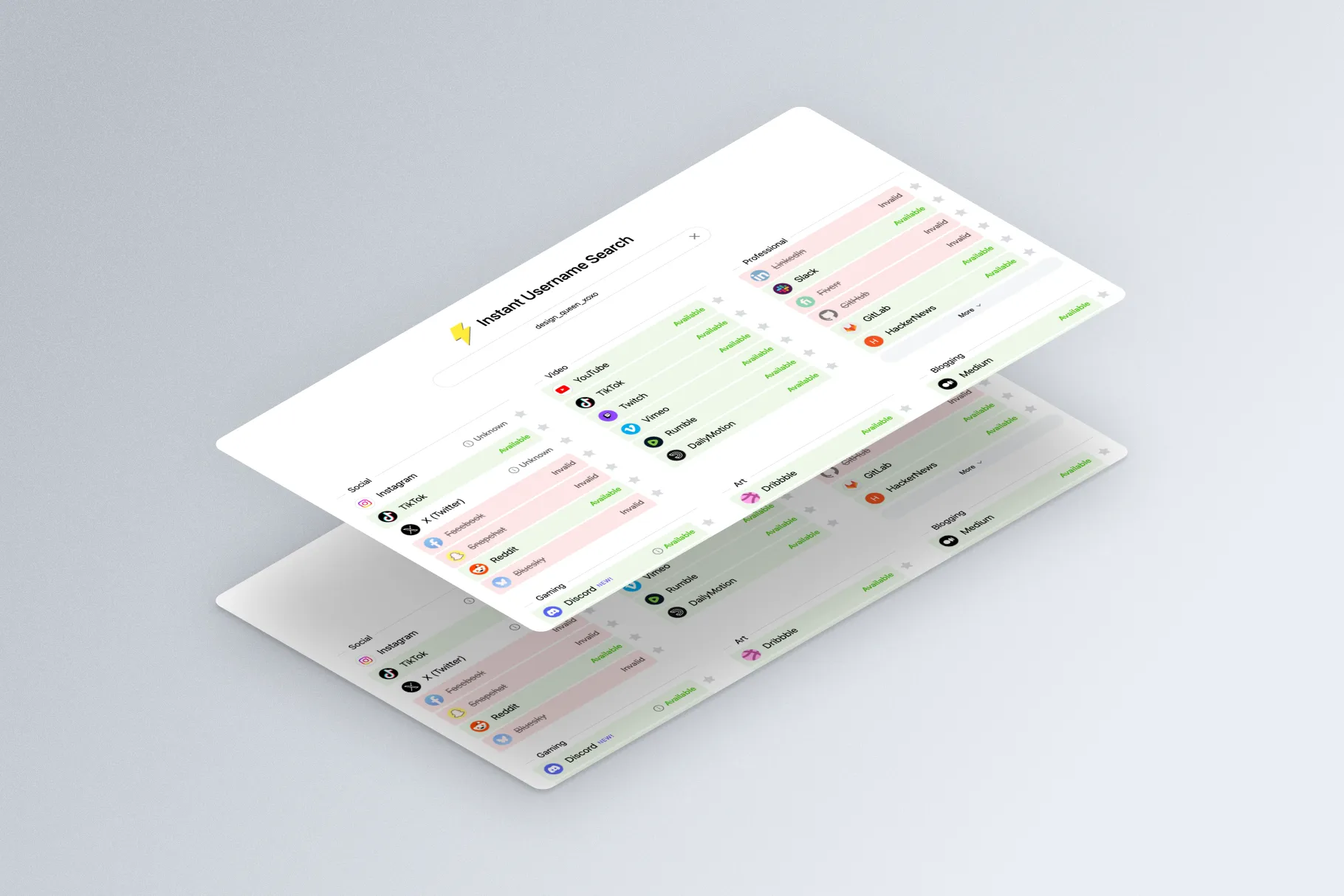 Abstract social media